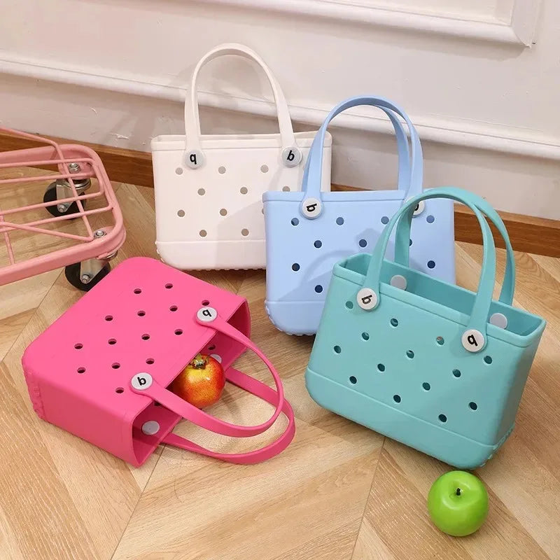 Mini Children Beach Bogg Bag Fashion Cute Summer Storage Basket Kid Lightweight Picnic Tote Baby Small Rubber Waterproof Eva Bag