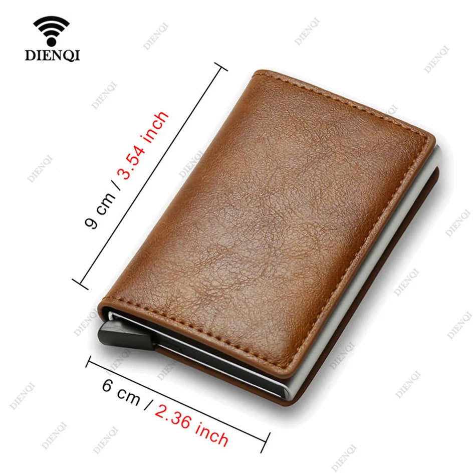 Anti Thief Rfid Credit Card Holder Smart Minimalist Wallet Pocket Men Women Slim Cardholder Bank Cash Creditcard Case Bag Purse