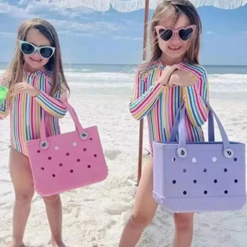 Mini Children Beach Bogg Bag Fashion Cute Summer Storage Basket Kid Lightweight Picnic Tote Baby Small Rubber Waterproof Eva Bag