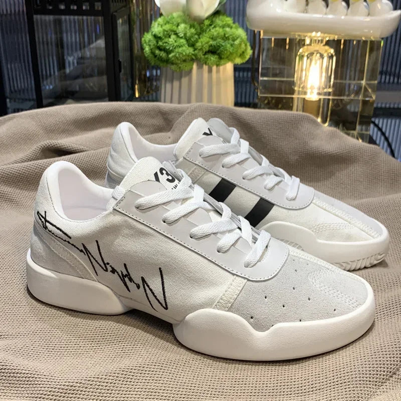 Y3KAIWA Men Casual Shoes Genuine Leather and Canvas Breathable Women Sneakers Outdoor Sports Shoes Zapatos Luxury Fashion Shoes